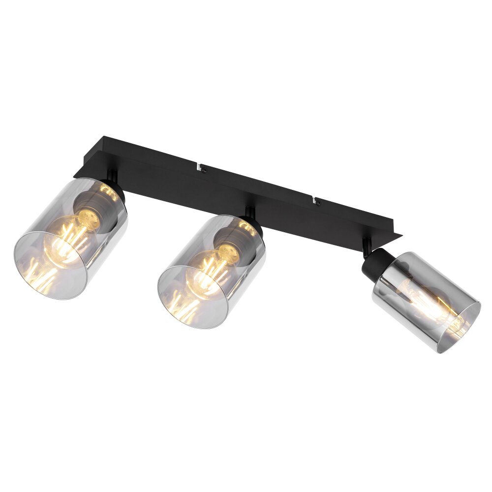Globo HADERA Deckenleuchte Schwarz, 3-flammig main product photo