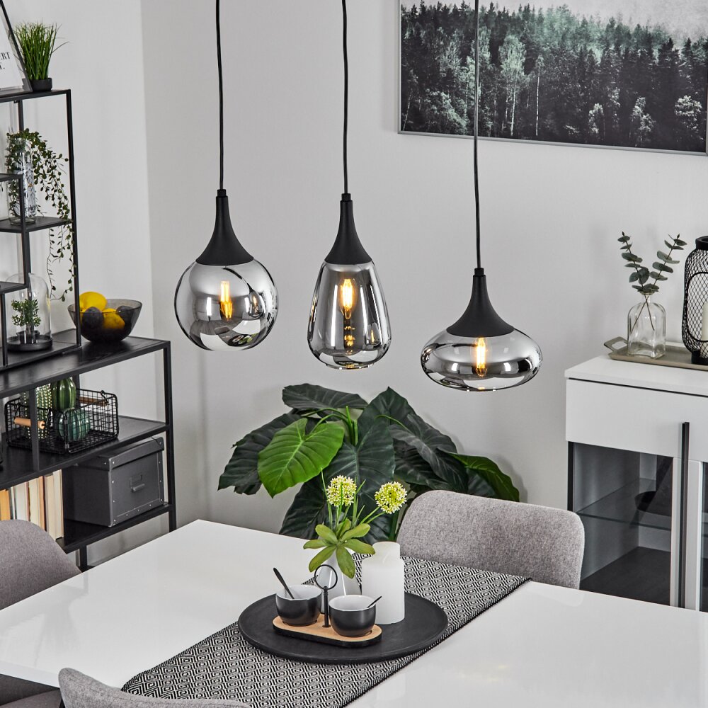 Maynal Hängeleuchte Schwarz, 3-flammig main product photo