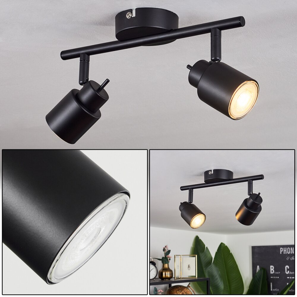 Nestavel Deckenleuchte LED Schwarz, 2-flammig main product photo