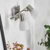 Villaseca Wandleuchte LED Nickel-Matt, 2-flammig