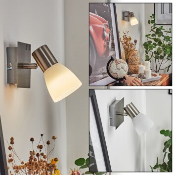 WOHNEN-Kollektion LED SCHÖNER 830007 Wandleuchte Nickel-Matt Stina