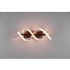 Trio Sequence Wandleuchte LED Aluminium, Schwarz, 1-flammig