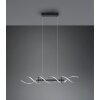 Trio Sequence Pendelleuchte LED Aluminium, Schwarz, 1-flammig