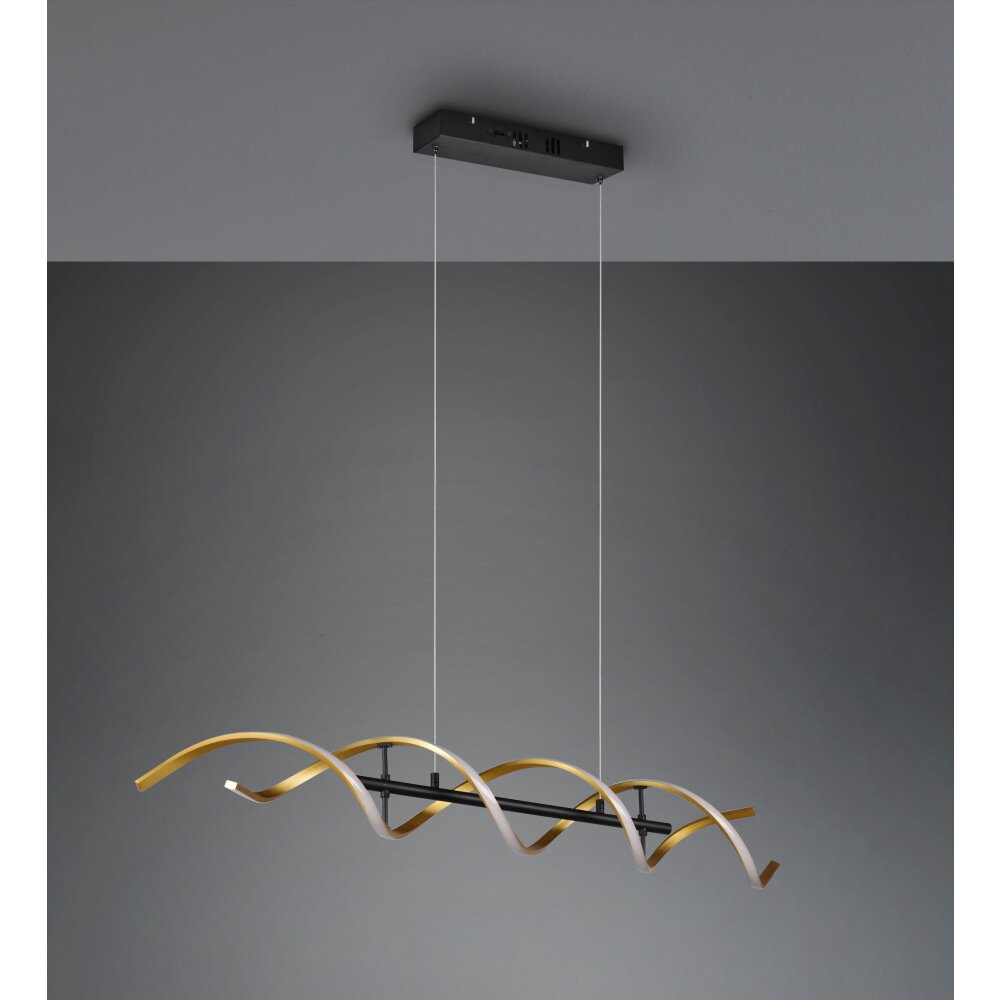 Trio Sequence Pendelleuchte LED Messing, Schwarz, 1-flammig main product photo