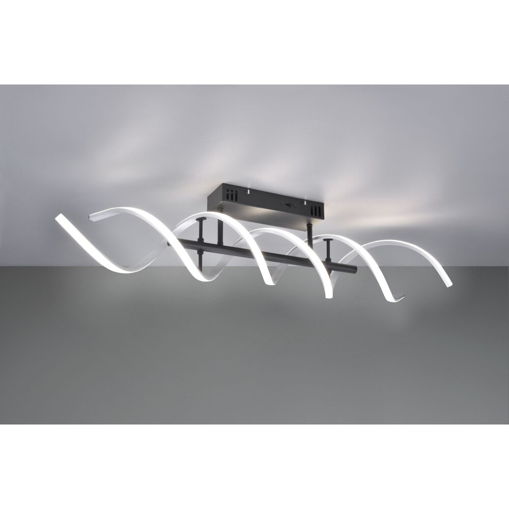 Trio Sequence Deckenleuchte LED Aluminium, Schwarz, 1-flammig main product photo