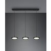 Trio Tray Pendelleuchte LED Schwarz, 3-flammig