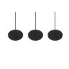 Trio Tray Pendelleuchte LED Schwarz, 3-flammig