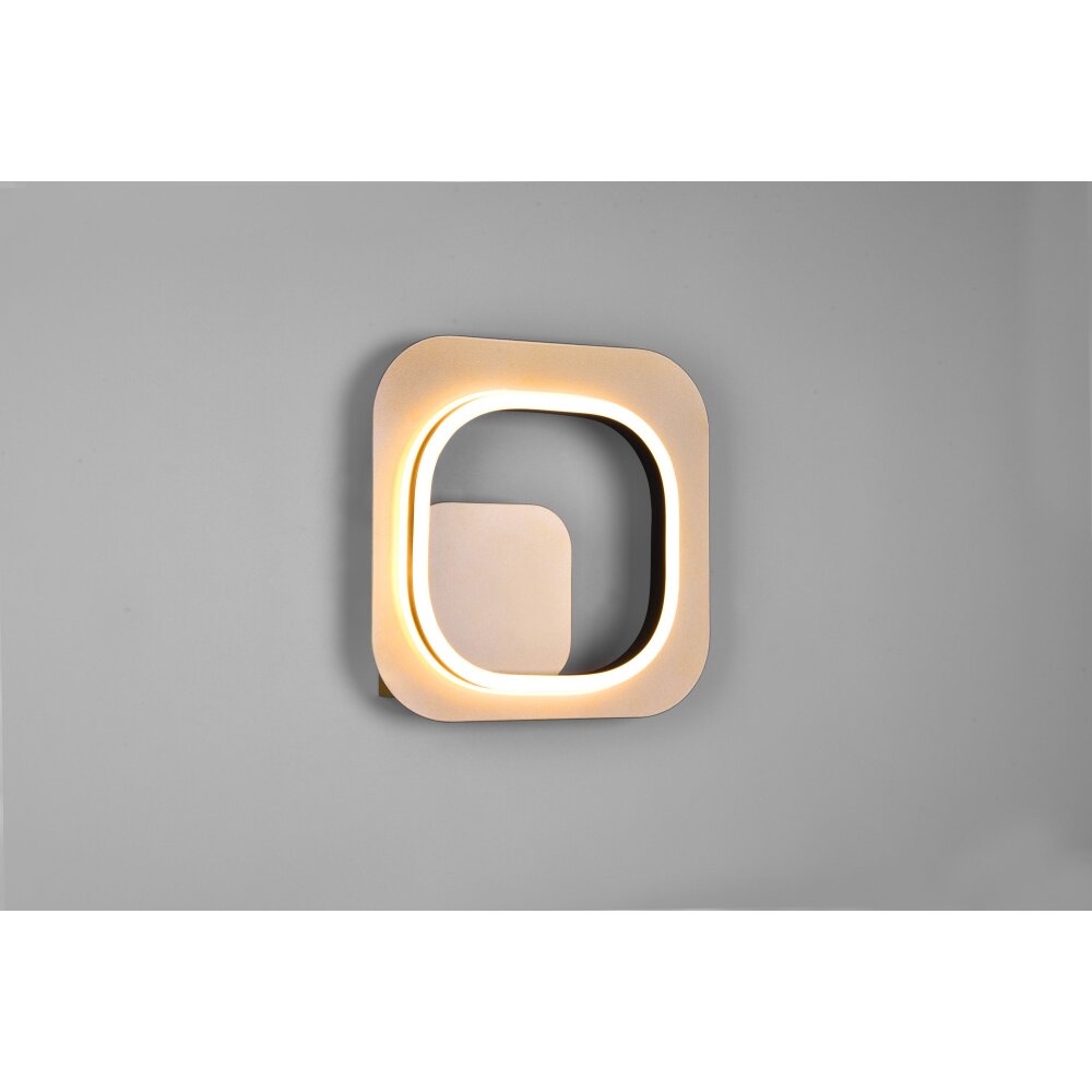 Trio Lugo Wandleuchte LED Schwarz-Gold, 1-flammig main product photo