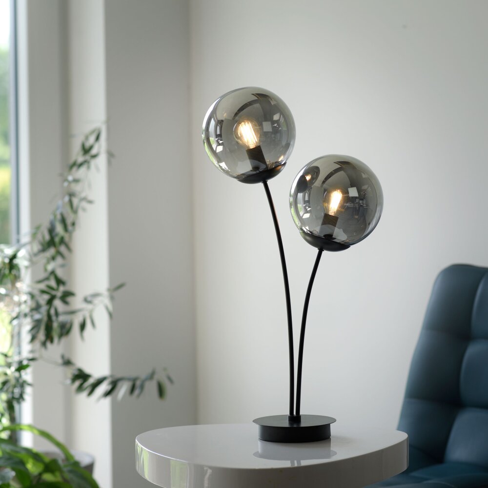 Leuchten Direkt BIG WIDOW Tischleuchte Schwarz, 2-flammig main product photo