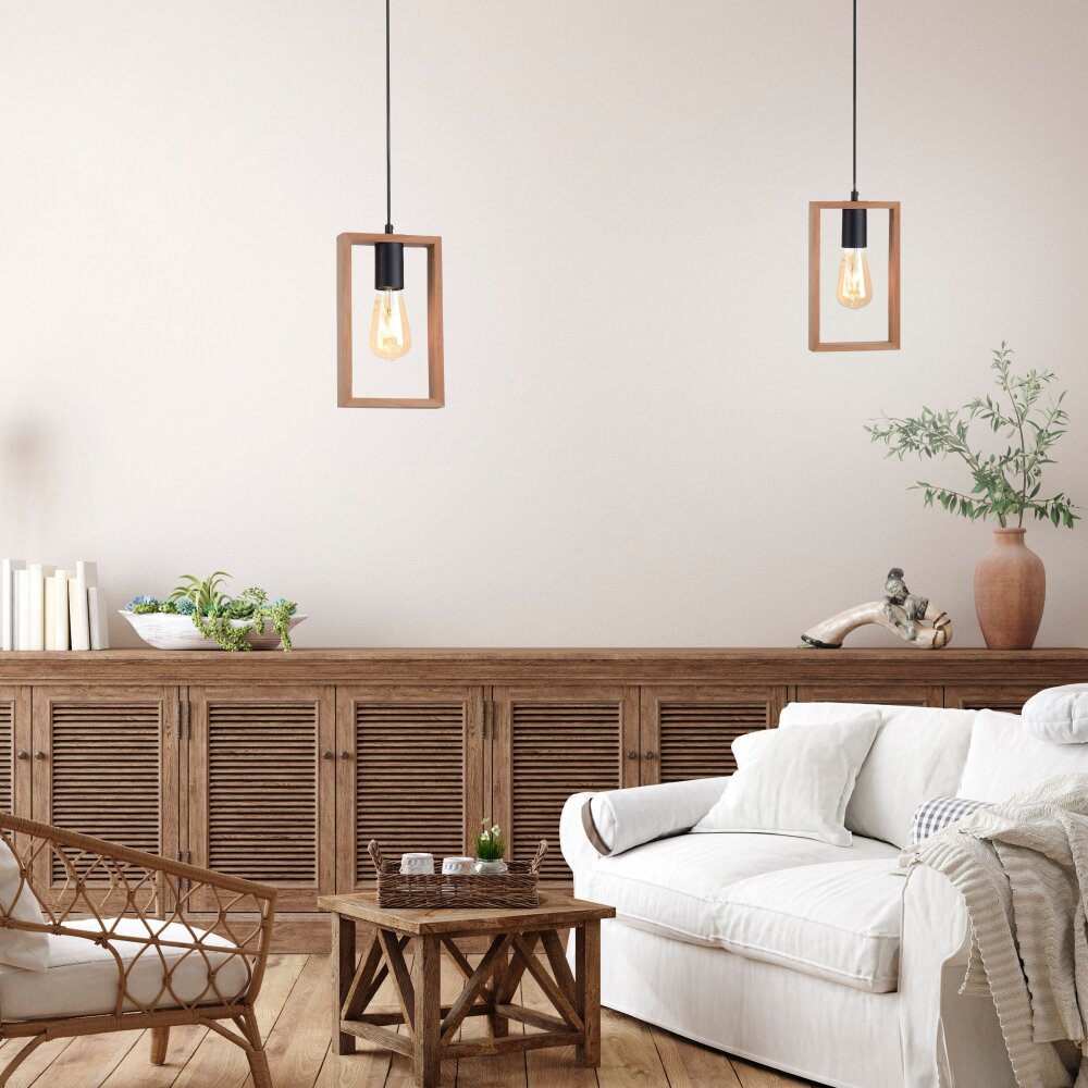 Leuchten Direkt FRANKY Pendelleuchte Schwarz, 1-flammig main product photo