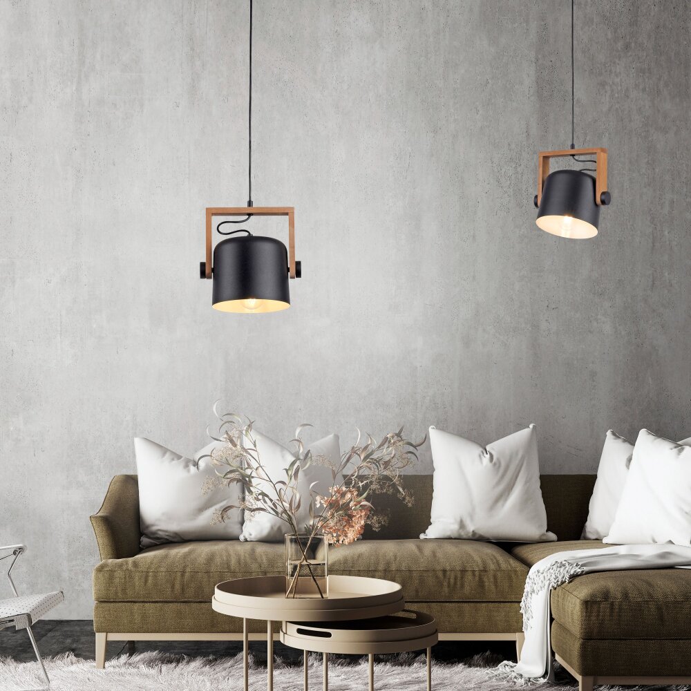 Leuchten Direkt CUP Pendelleuchte Schwarz, 1-flammig main product photo