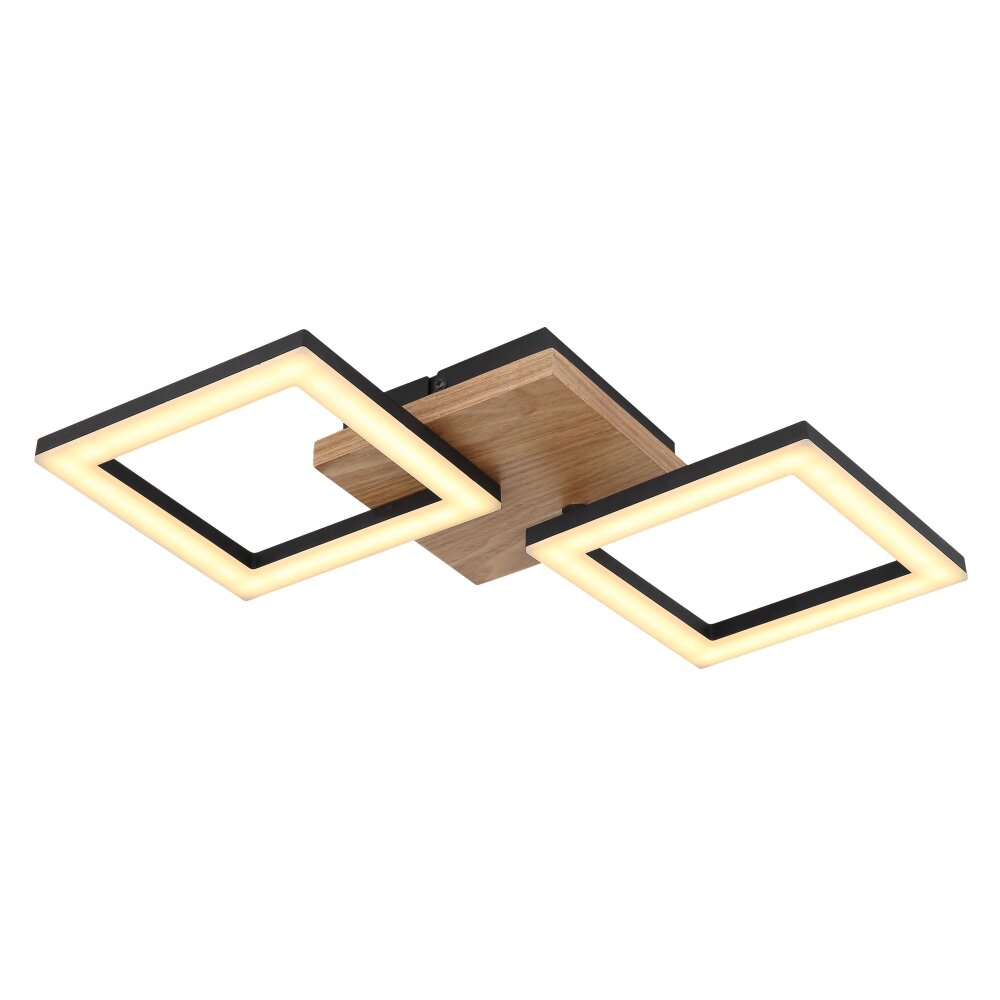 Globo KERRY Deckenleuchte LED Schwarz, 1-flammig main product photo