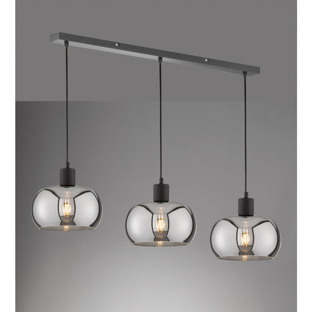 Fischer & Honsel Dima Pendelleuchte Schwarz, 3-flammig main product photo