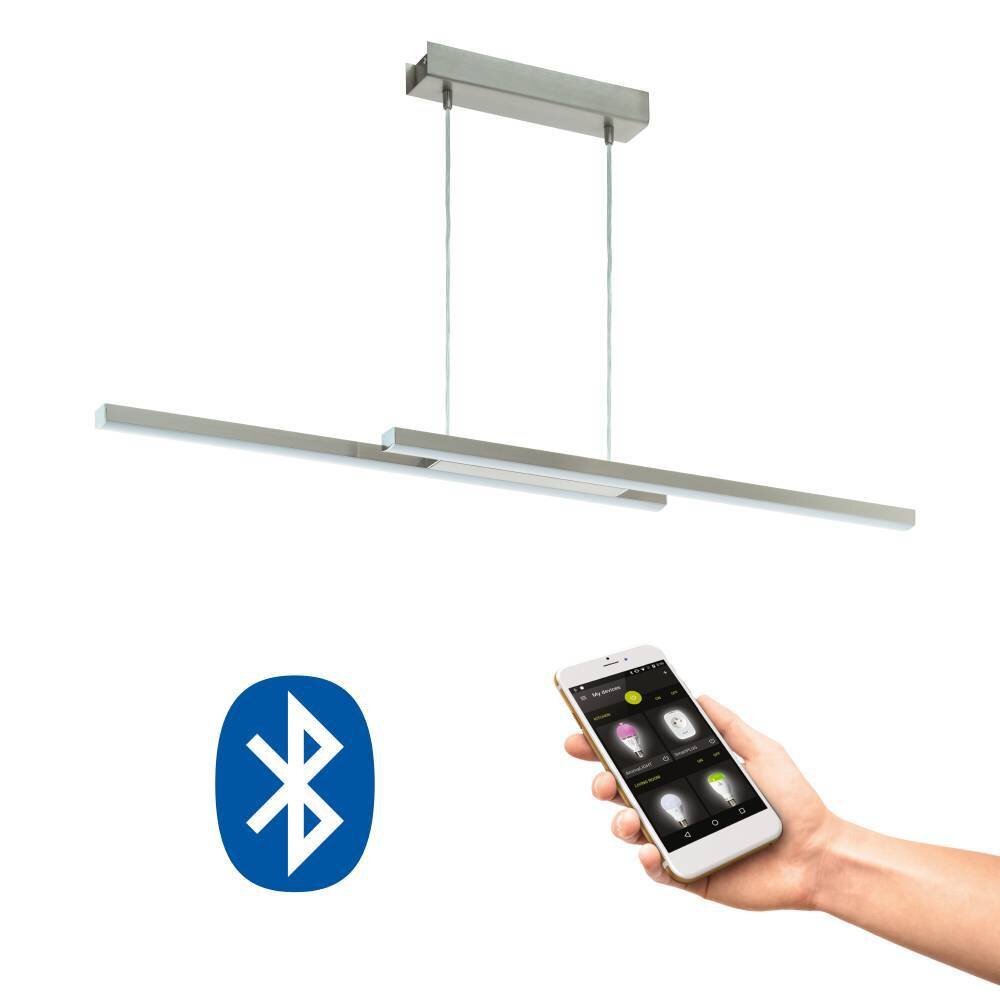 Eglo Leuchten FRAIOLI-C Pendelleuchte LED Nickel-Matt, 2-flammig main product photo