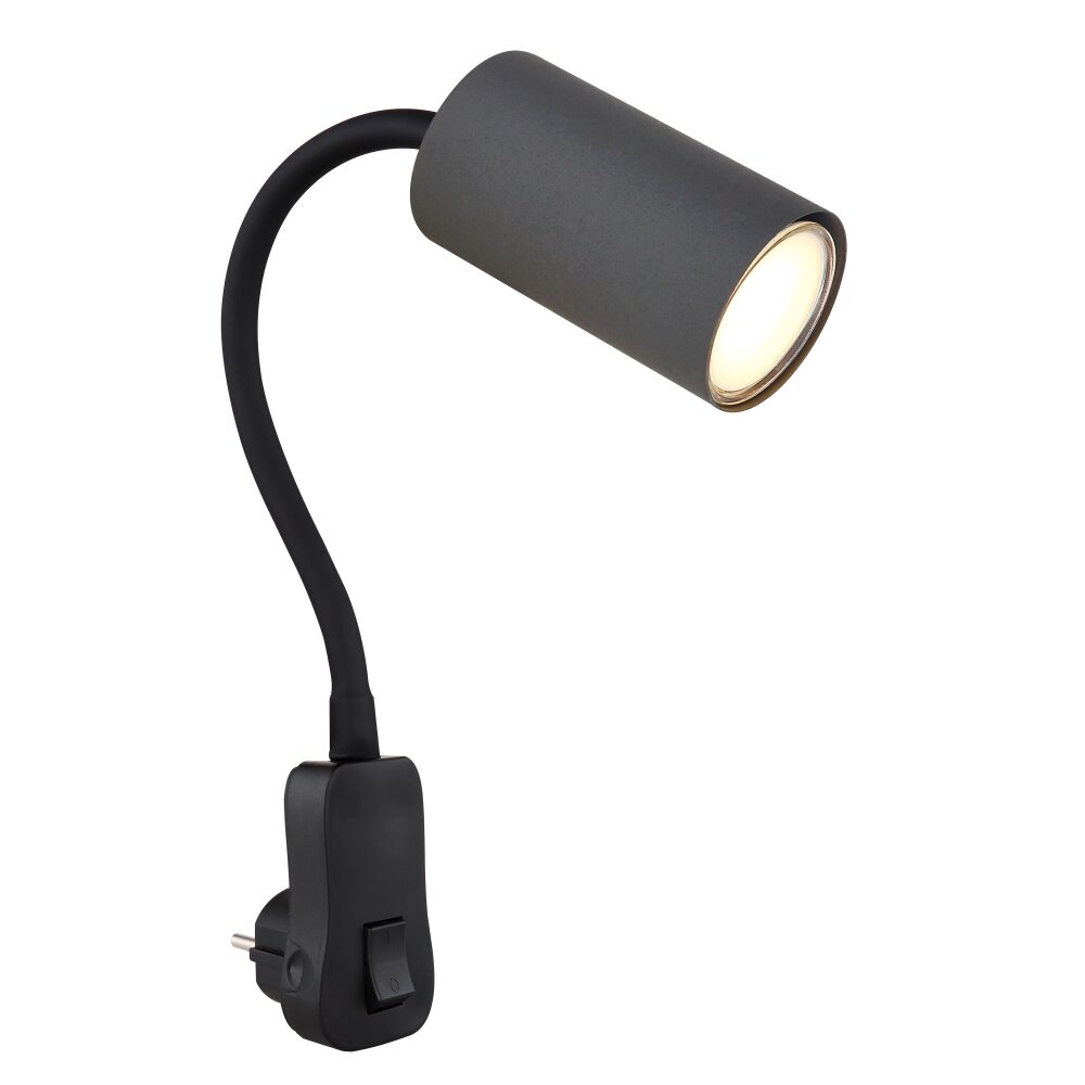 Globo ROBBY Wandleuchte Schwarz, 1-flammig main product photo