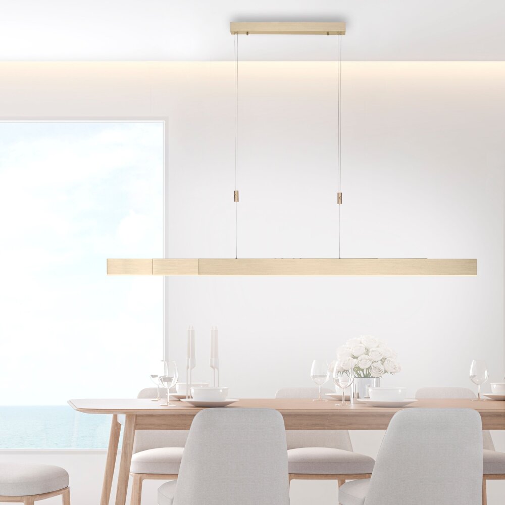 Paul Neuhaus PURE-MOTO Pendelleuchte LED Messing, 3-flammig, Fernbedienung main product photo