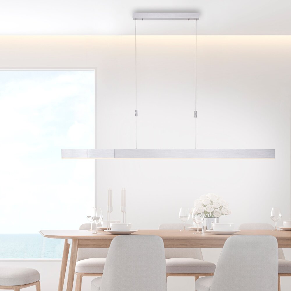 Paul Neuhaus PURE-MOTO Pendelleuchte LED Aluminium, 3-flammig, Fernbedienung main product photo