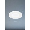 Fischer & Honsel Bolia Deckenleuchte LED Weiß, 1-flammig, Fernbedienung