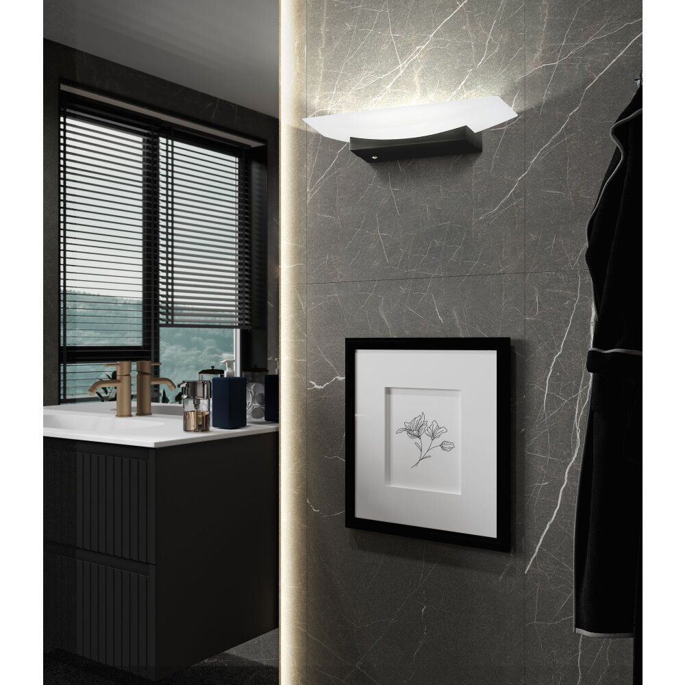 Fischer & Honsel Bowl Wandleuchte LED Schwarz, 1-flammig main product photo