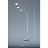 Fischer & Honsel Dent Stehleuchte LED Nickel-Matt, 3-flammig