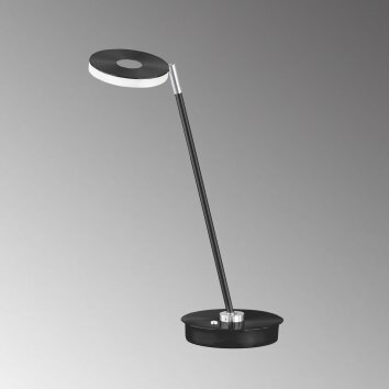 Fischer & Honsel Dent Tischleuchte LED Schwarz, 1-flammig