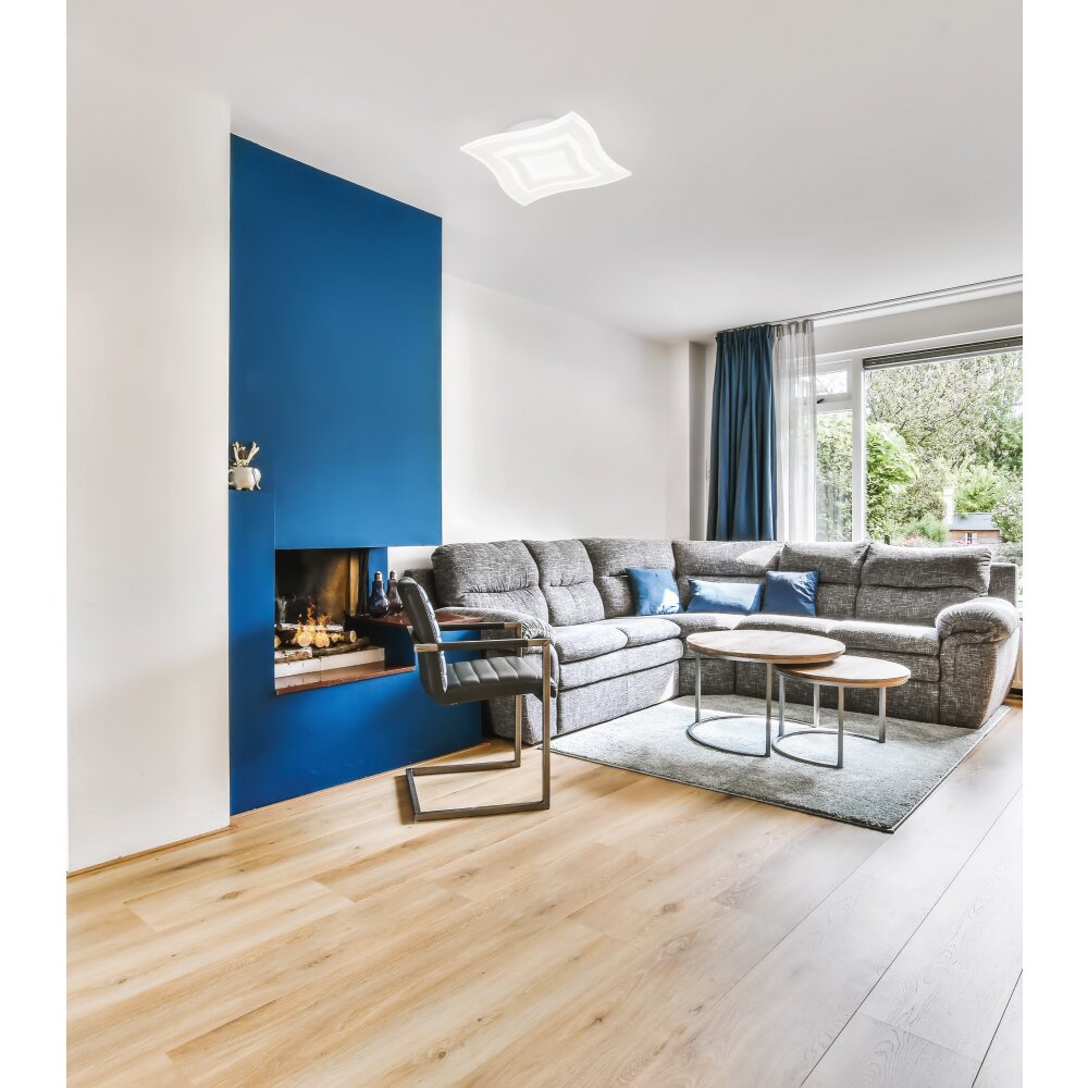 Fischer & Honsel Gorden Deckenleuchte LED Weiß, 1-flammig, Fernbedienung main product photo