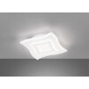 Fischer & Honsel Gorden Deckenleuchte LED Weiß, 1-flammig, Fernbedienung