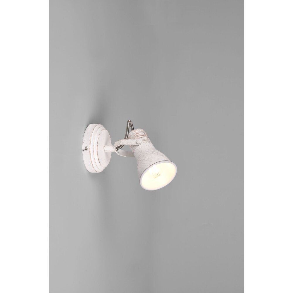 Trio Steam Wandleuchte Antik, Weiß, 1-flammig main product photo