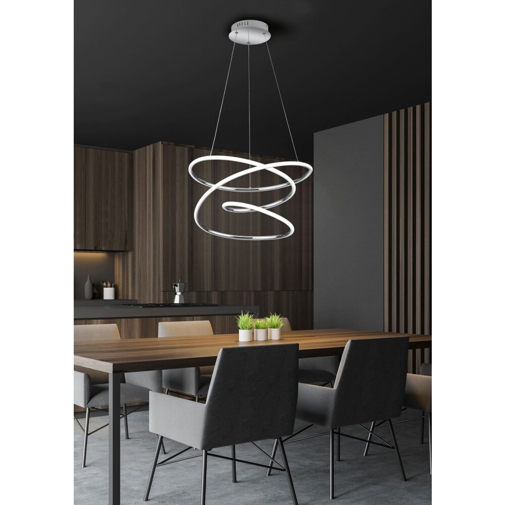 Reality Bologna Pendelleuchte LED Chrom, 1-flammig main product photo