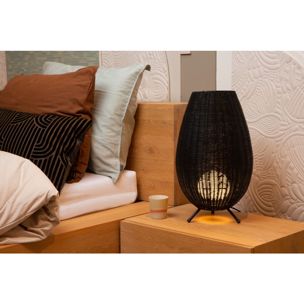 Lucide COLIN Tischleuchte Schwarz, 1-flammig main product photo