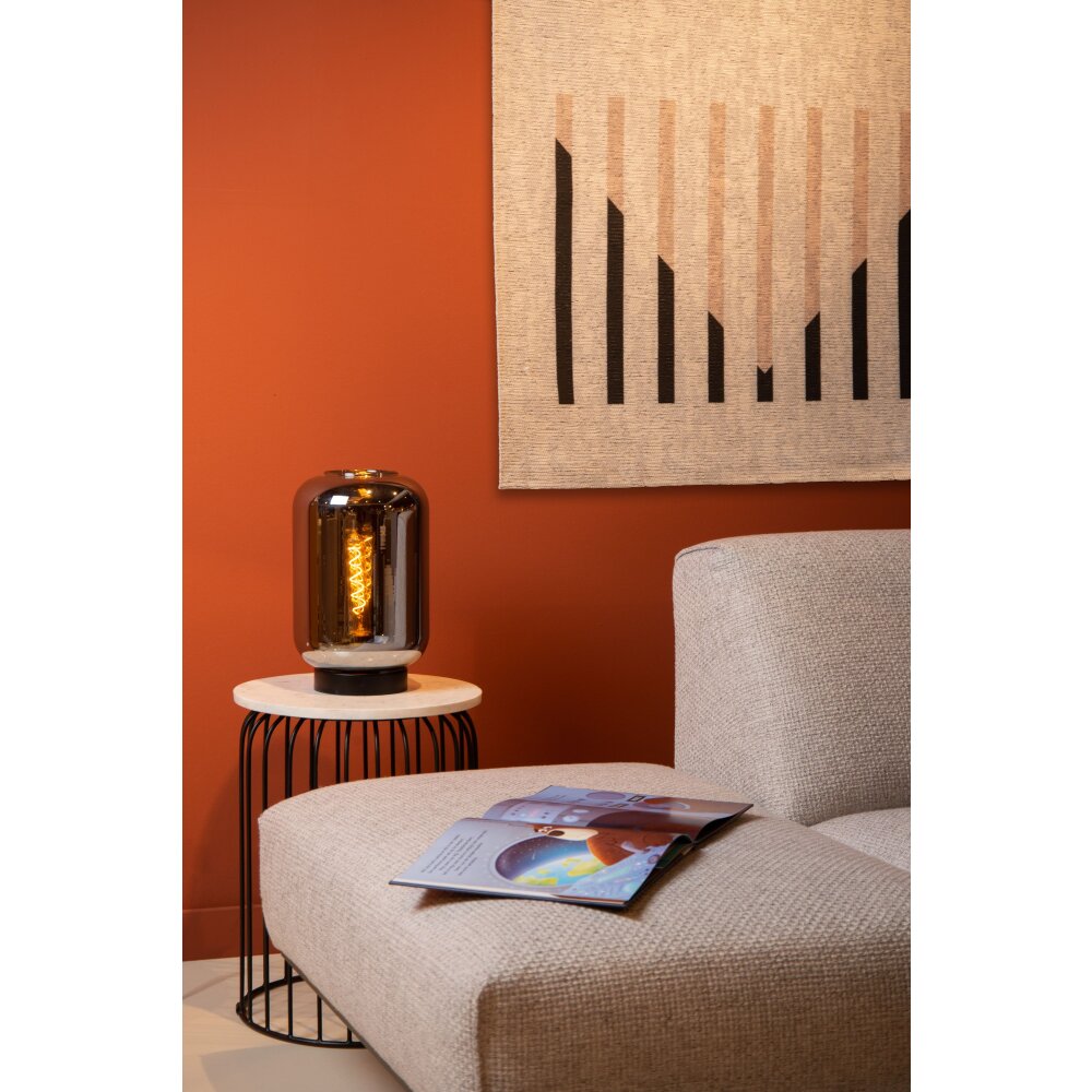Lucide JOANET Tischleuchte Schwarz, 1-flammig main product photo