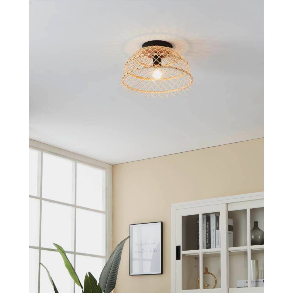 Eglo AUSNBY Deckenleuchte Schwarz, 1-flammig main product photo