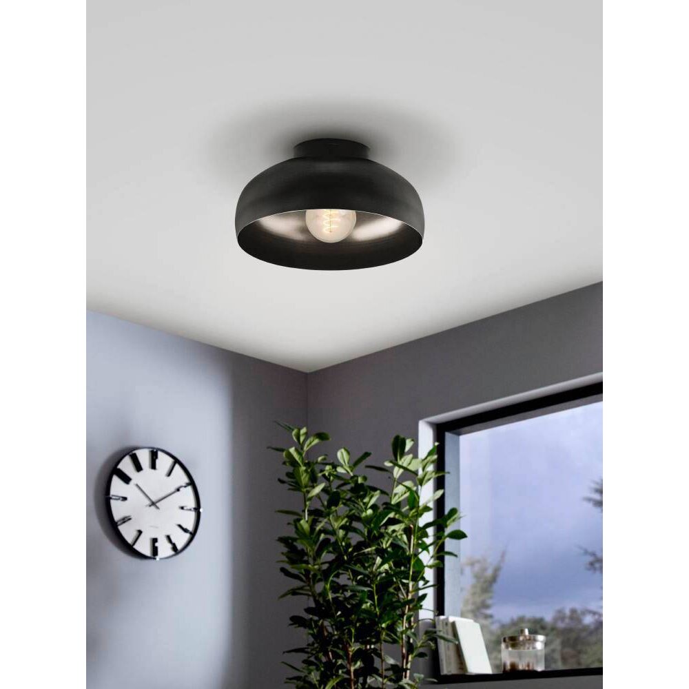 Eglo MOGANO Deckenleuchte Schwarz, 1-flammig main product photo