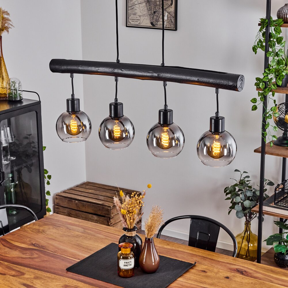 Vouhet Pendelleuchte Schwarz, 4-flammig main product photo