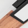 Sourbarie Deckenleuchte LED Braun, Holzoptik, Schwarz, 1-flammig