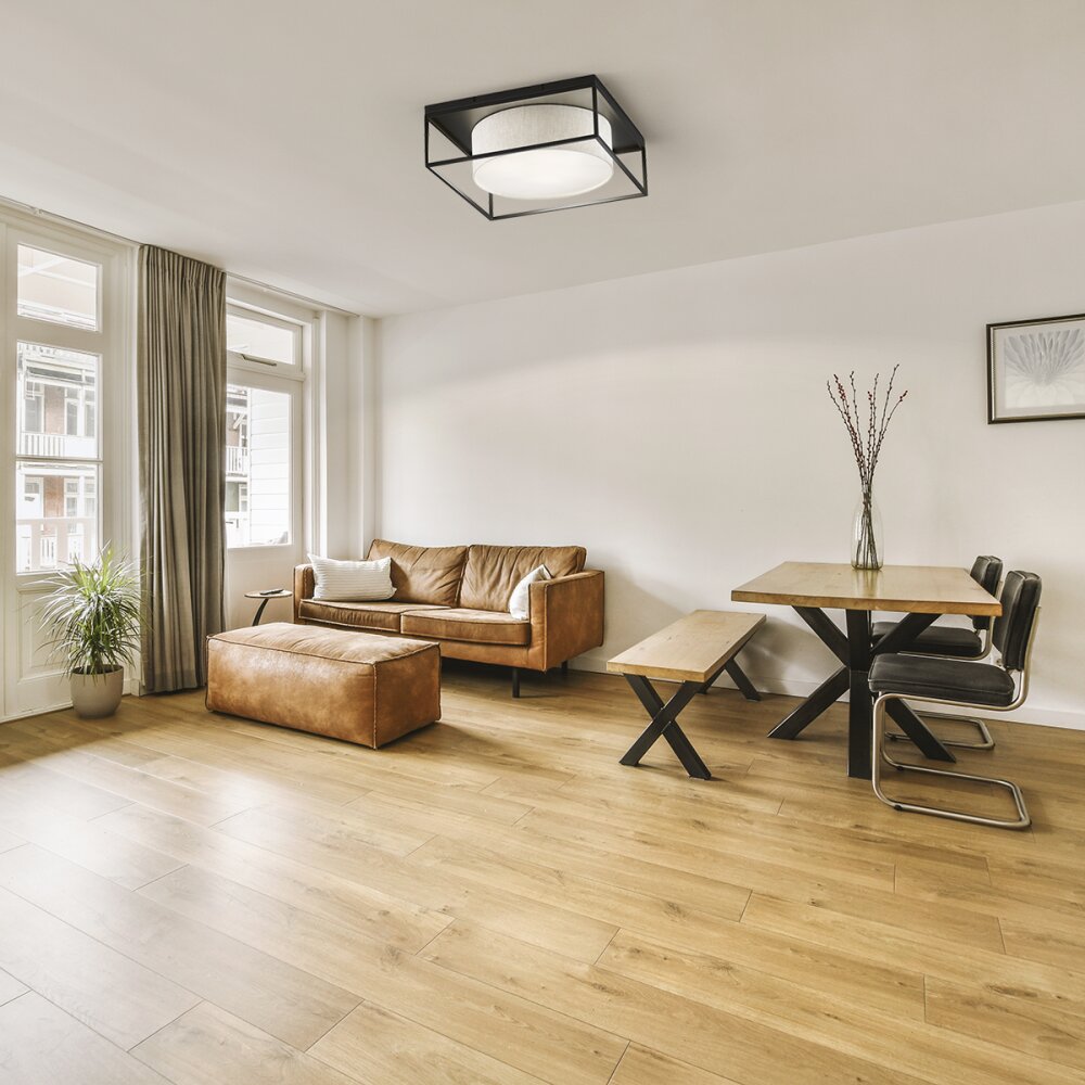 Fischer & Honsel Carre Deckenleuchte Schwarz, 3-flammig main product photo