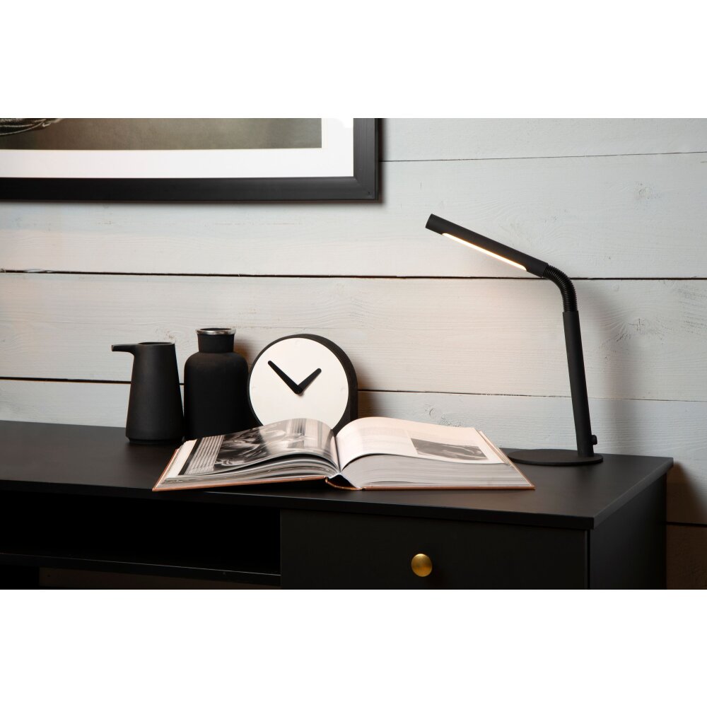 Lucide GILLY Schreibtischleuchte LED Schwarz, 1-flammig main product photo