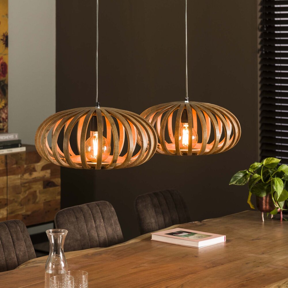 Pirmil Pendellleuchte Naturfarben, 2-flammig main product photo