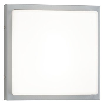 LCD Osser Außenwandleuchte Grau, 1-flammig, Bewegungsmelder