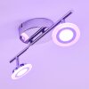 Lucy Deckenspot LED Chrom, 2-flammig, Fernbedienung, Farbwechsler