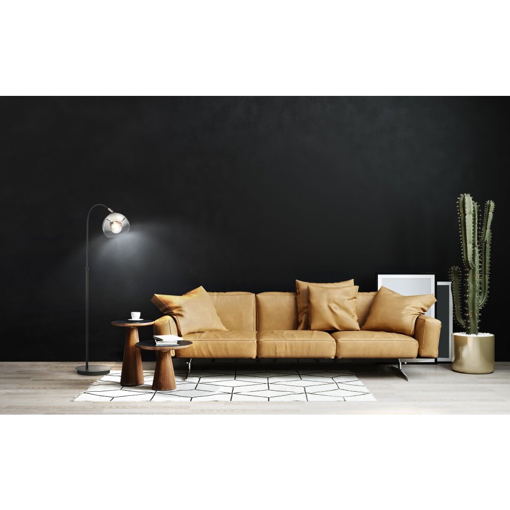 Fischer & Honsel Amos Stehleuchte Schwarz, 1-flammig main product photo