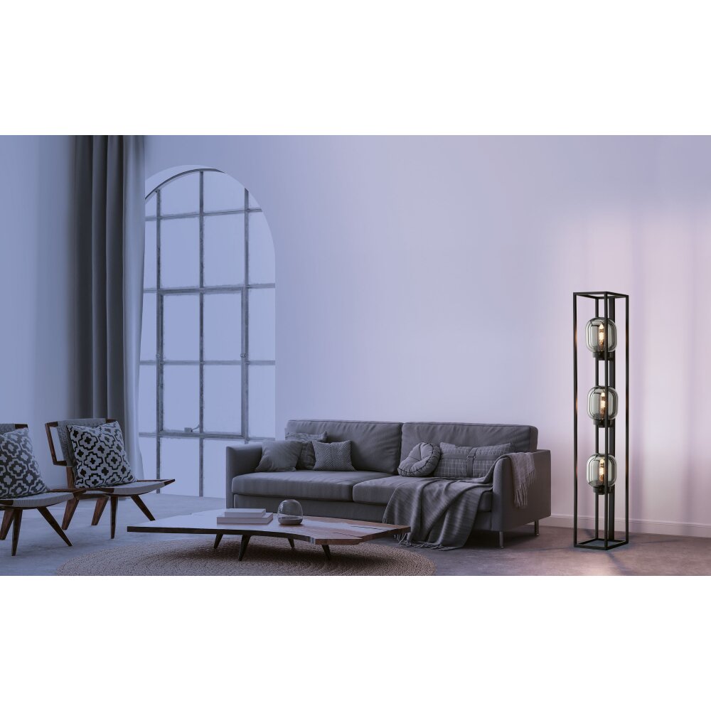 Fischer & Honsel Regi Stehleuchte Schwarz, 3-flammig main product photo
