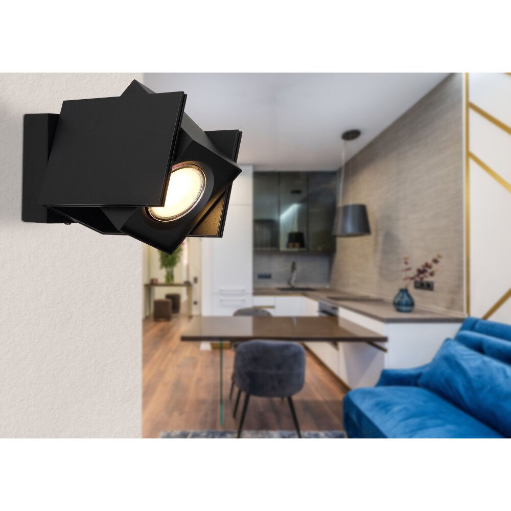 Globo RORY Wandleuchte Schwarz, 1-flammig main product photo