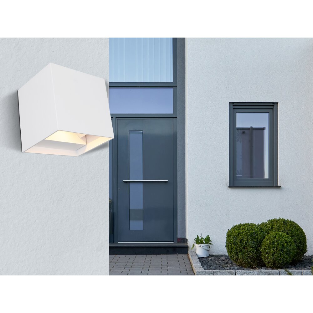 Globo VERONIKA Außenwandleuchte LED Weiß, 1-flammig main product photo