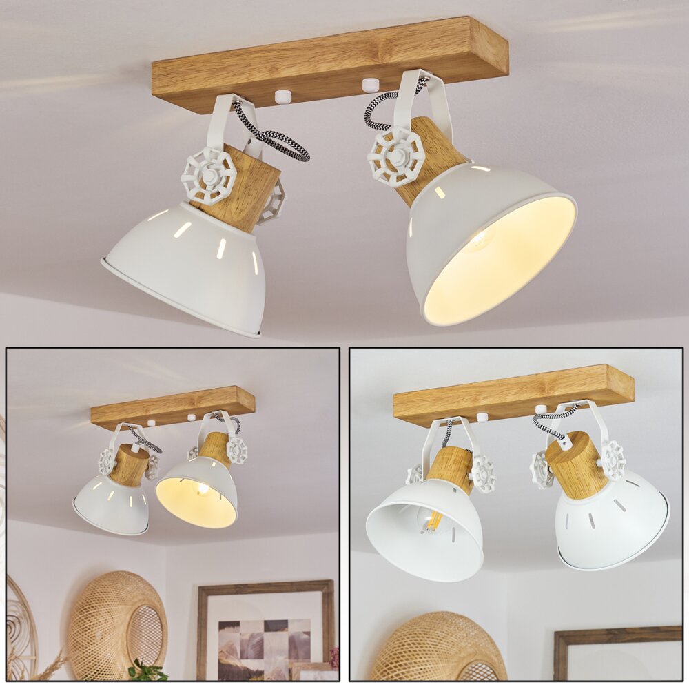 Orny Deckenleuchte Naturfarben, Weiß, 2-flammig main product photo