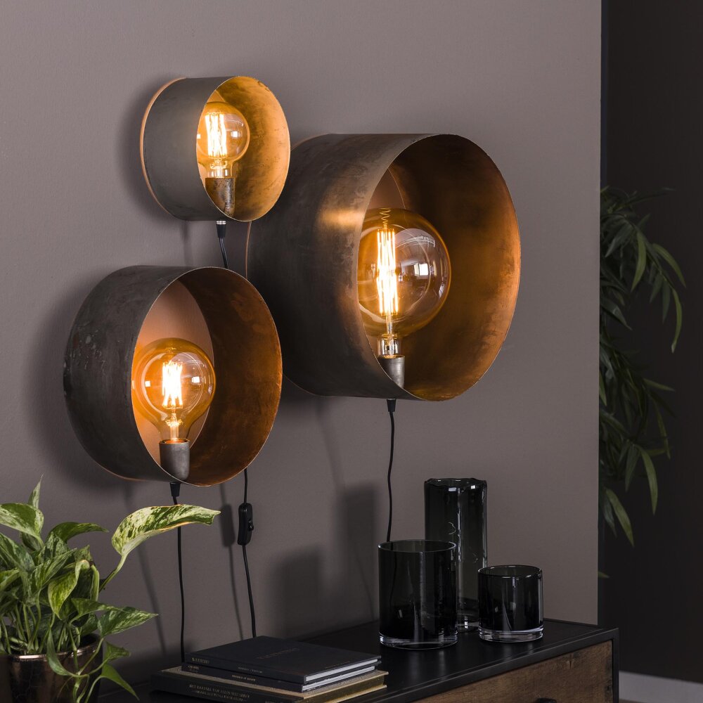 Charger Wandleuchte Altsilber, 3-flammig main product photo