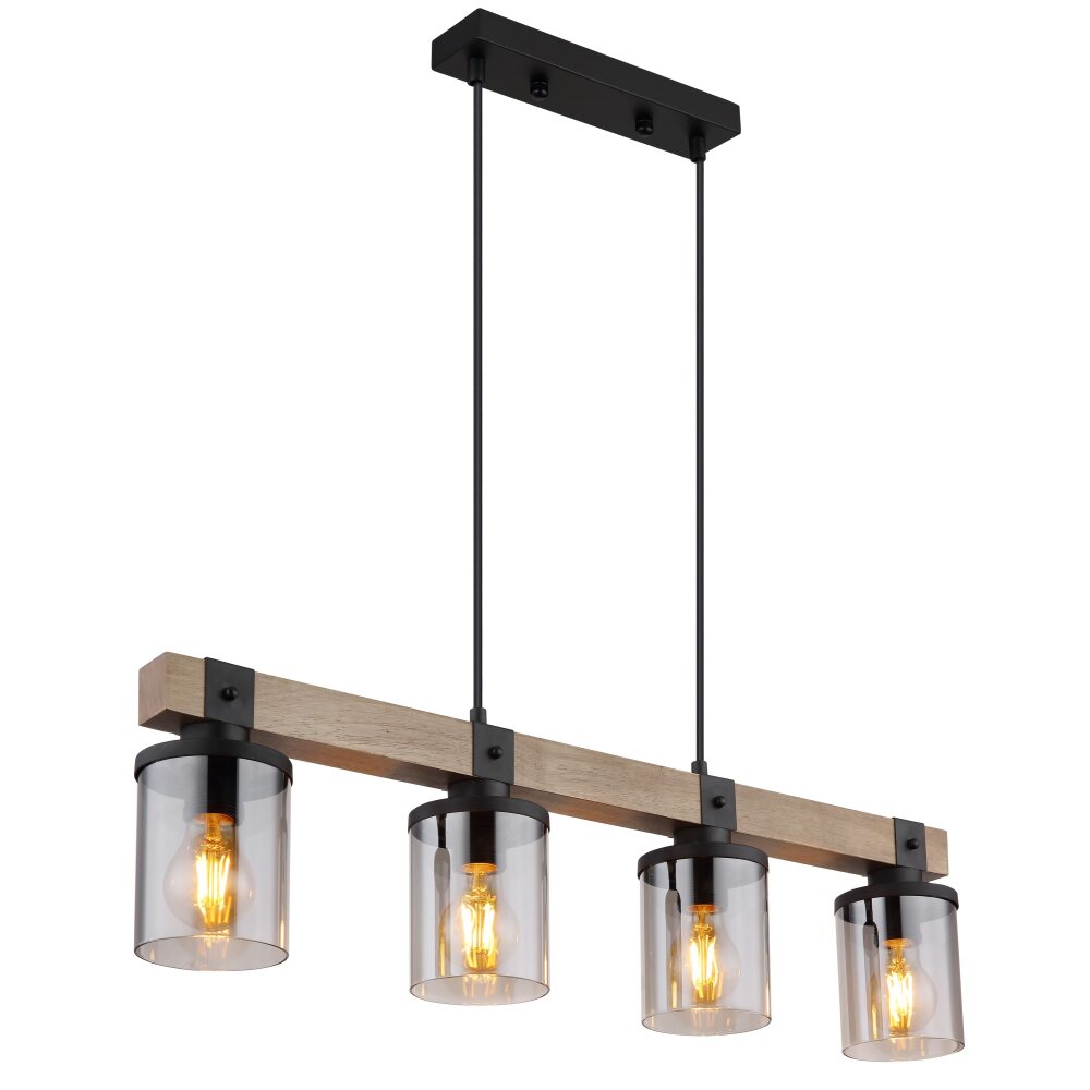 Globo LILA Pendelleuchte Braun, Schwarz, 4-flammig main product photo