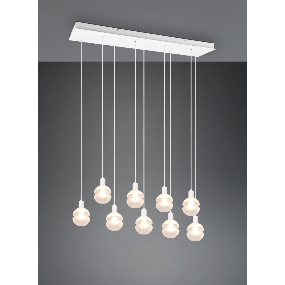 Trio Mela Pendelleuchte Weiß, 9-flammig main product photo