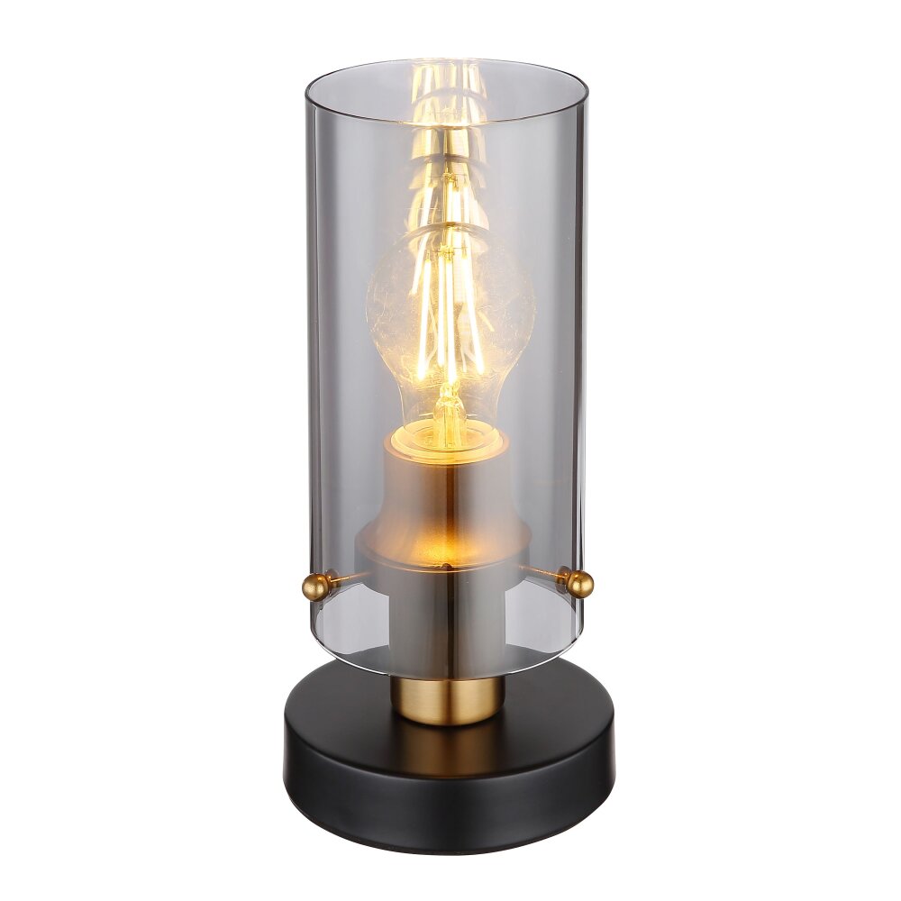 Globo FANNI Tischleuchte Messing, Schwarz, 1-flammig main product photo