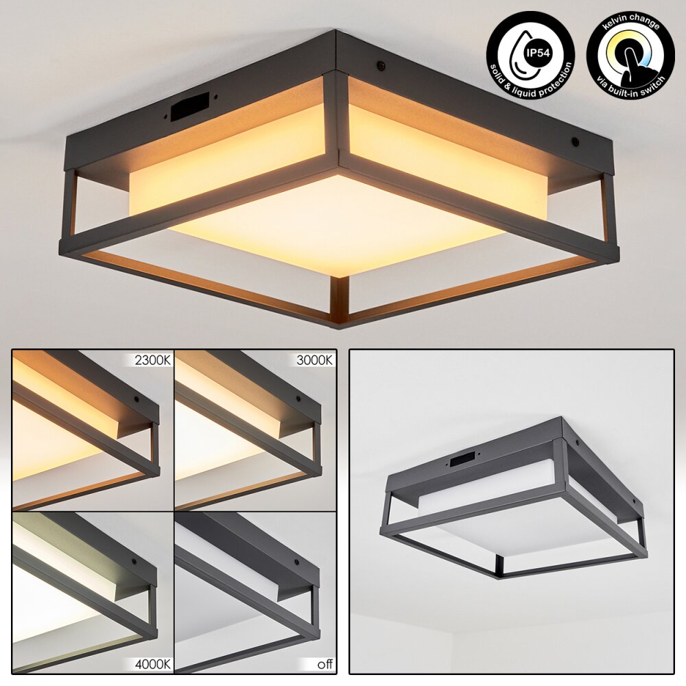 Nonza Außendeckenleuchte LED Anthrazit, 1-flammig main product photo
